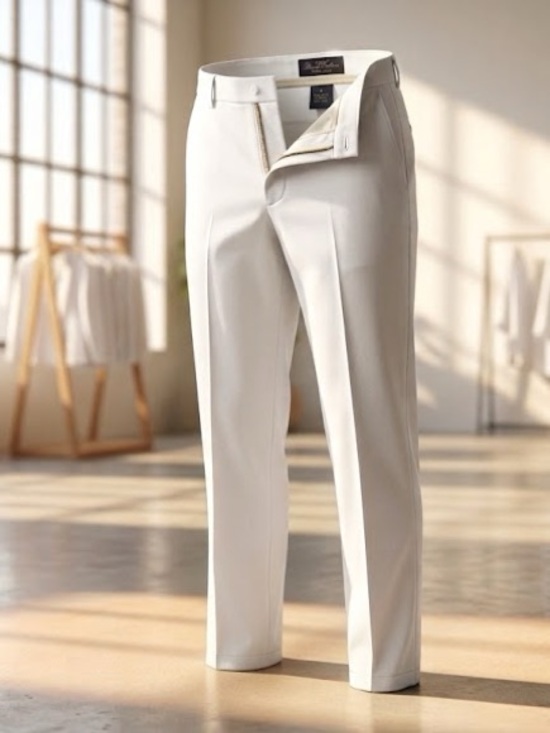 Pants - Brooks Brothers 346 Advantage White Cotton Trousers  | Size 6P | Petite